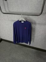 Ami Sweater Blue Zachte Stof