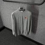 Ami Sweater Donker Grijs Zachte Stof