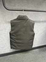 Prada Grey Puffer Full Zipper Quilted Jacket DUBBELZIJDIG - Afbeelding 4