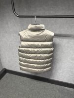 Prada Grey Puffer Full Zipper Quilted Jacket DUBBELZIJDIG - Afbeelding 2