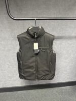 Prada Grey Puffer Full Zipper Quilted Jacket DUBBELZIJDIG - Afbeelding 3