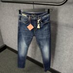 Loro Piana Light Dark Blue Jeans Orange Label