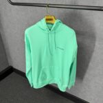 Balenciaga Mint Blue Hoody Black Text