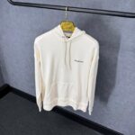 Balenciaga Beige Hoody Black Text